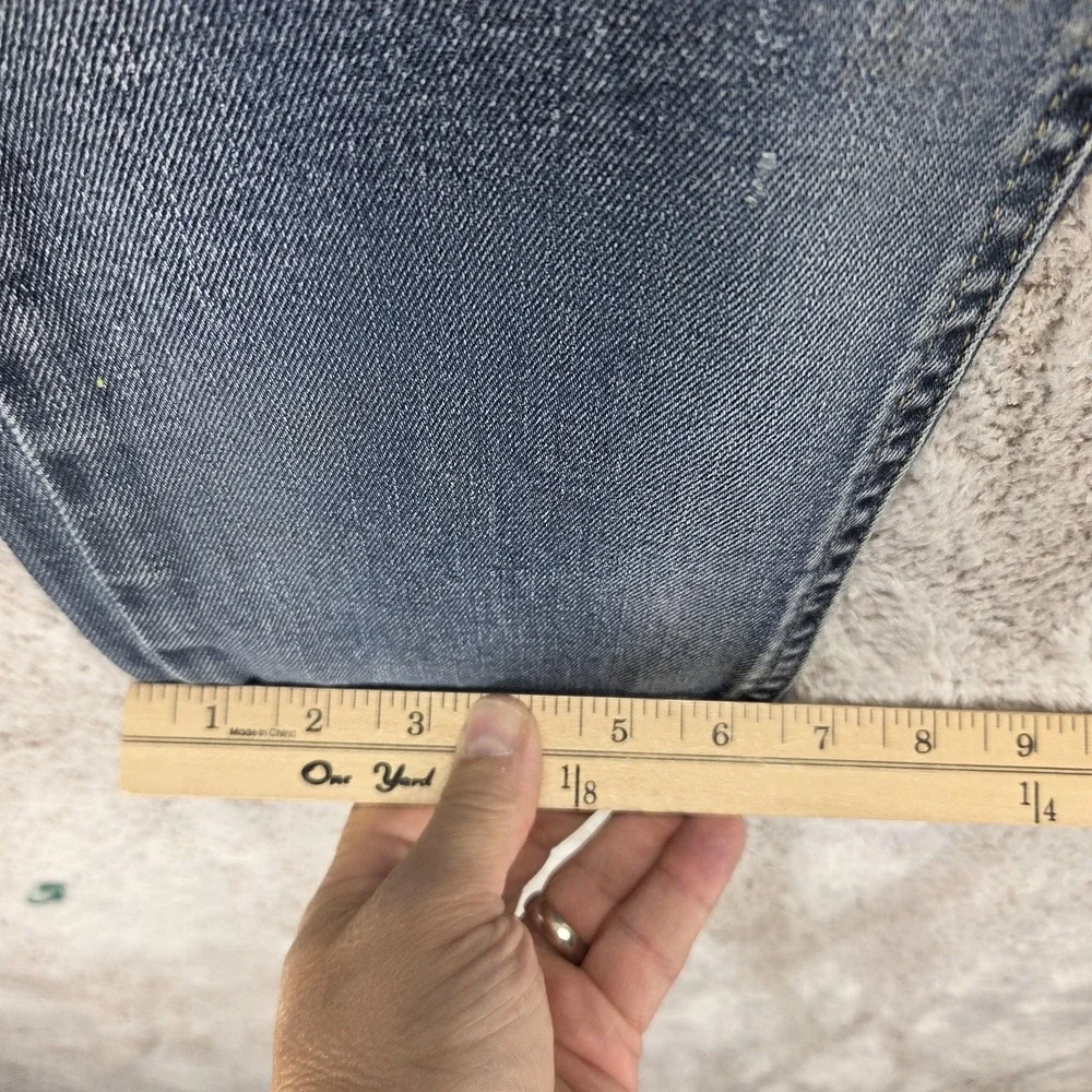 Diesel Jeans Mens 33x32 Blue Thommer Slim Skinny Zip Thrashed Altered Hem 084KW